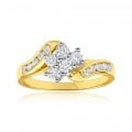 9ct Yellow Gold 1/2 Carat Diamond Enticing Ring