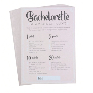 Bachelorette Hen Party Game | Scavenger Hunt