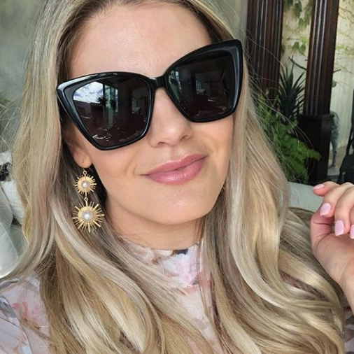 BECKY II - BLACK   DARK SMOKE POLARIZED SUNGLASSES