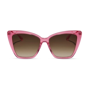 BECKY II - CANDY PINK CRYSTAL   BROWN GRADIENT SUNGLASSES