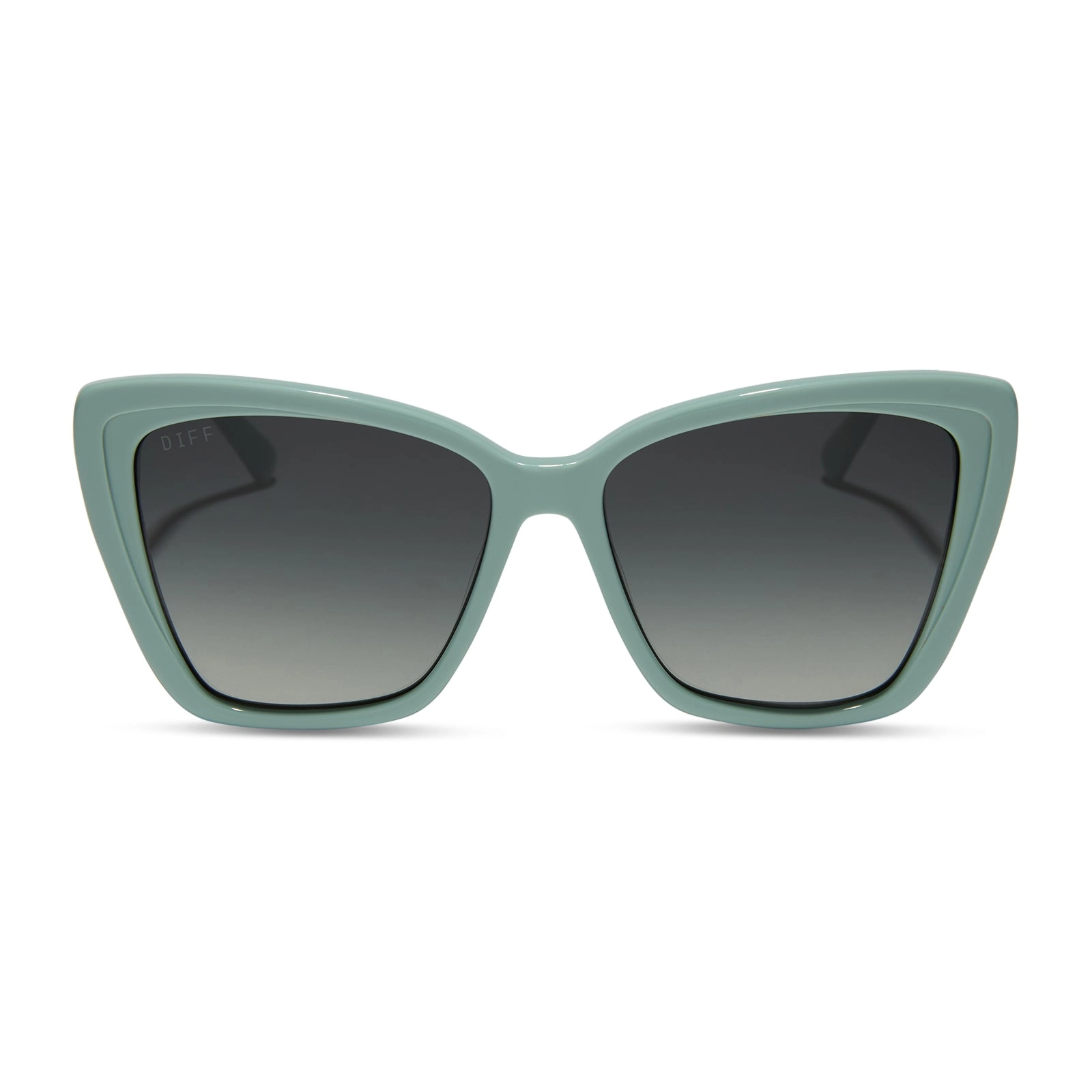 BECKY II - STEEL TEAL   GREY GRADIENT SUNGLASSES