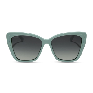 BECKY II - STEEL TEAL   GREY GRADIENT SUNGLASSES