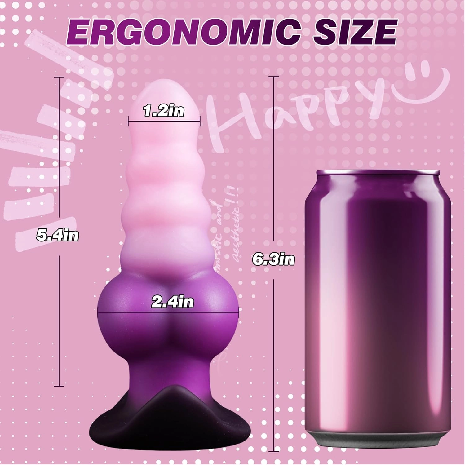 Berg 6.3 Anal Plug Large Butt Plug Knot Dildo-Laphwing