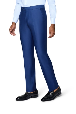 Bergamo Elegant Modern Fit Pants - New Blue
