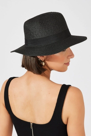 Black Straw Hat
