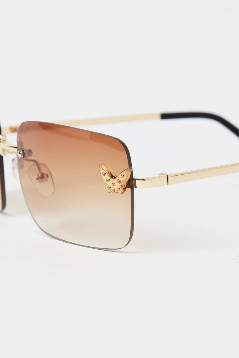 Brown Fashion Sunglasses