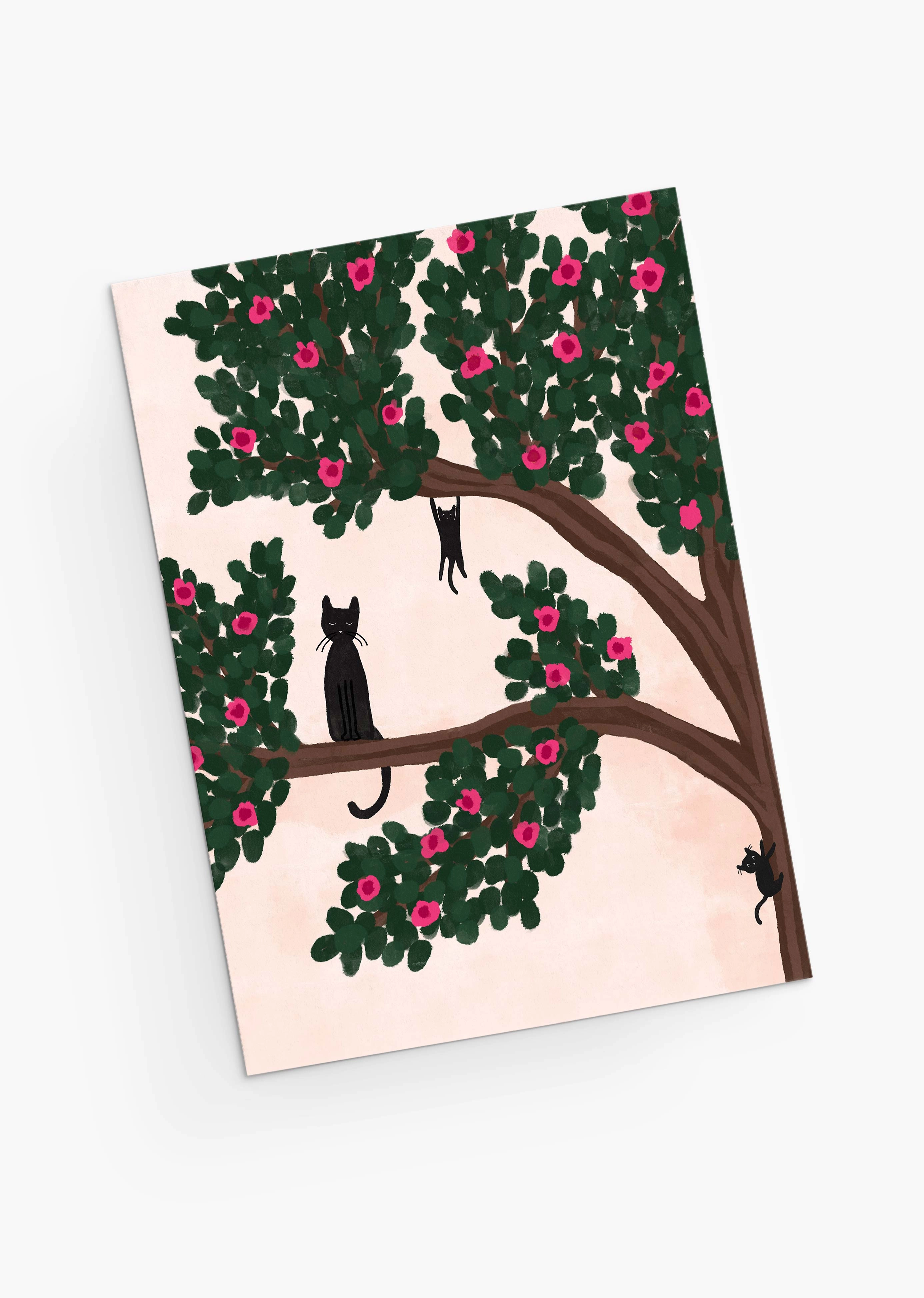 Cats in the tree - Mother's day card