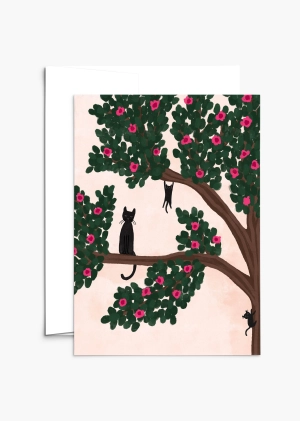 Cats in the tree - Mother's day card