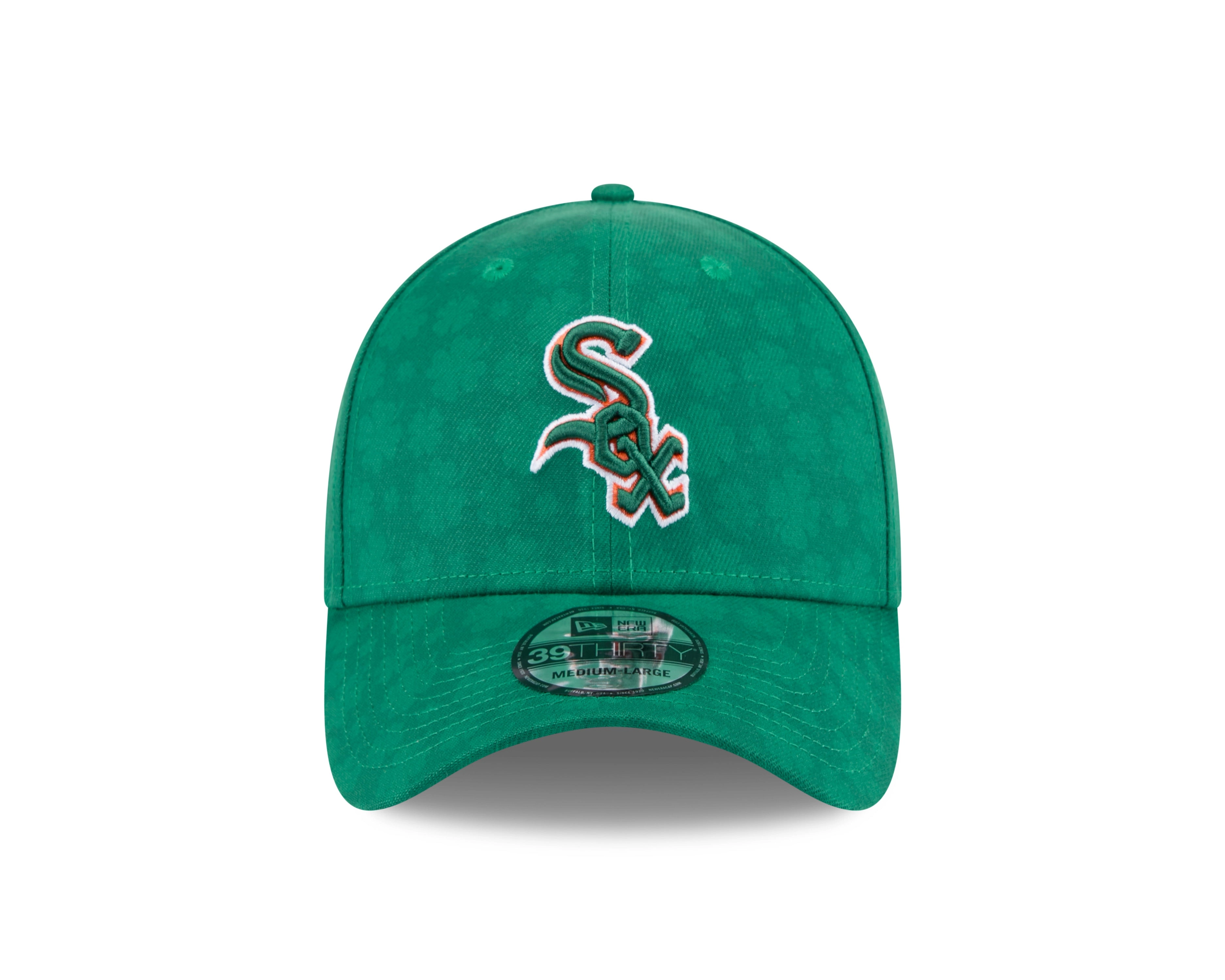 Chicago White Sox Kelly Green MLB 2025 St. Patrick's Day New Era 39THIRTY Flex Fit Hat