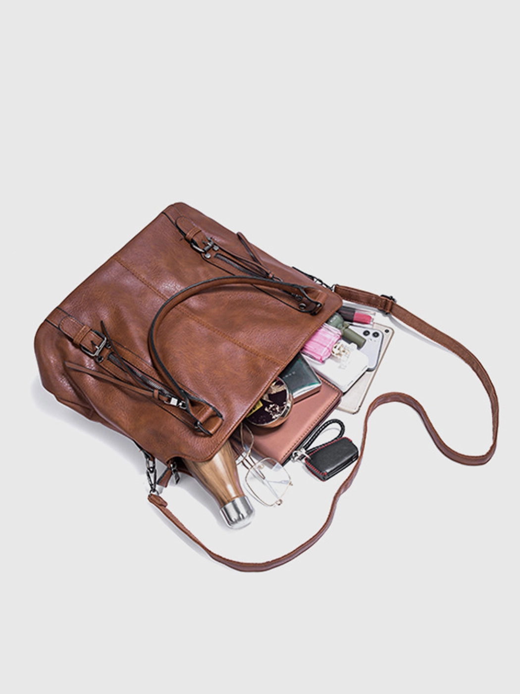 Elegant Large-Capacity Soft Leather Tote Bag