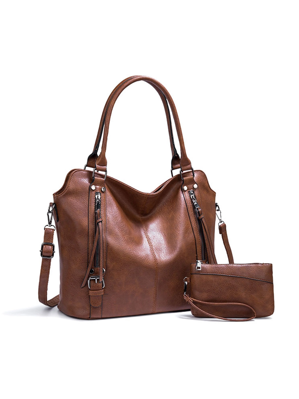 Elegant Large-Capacity Soft Leather Tote Bag