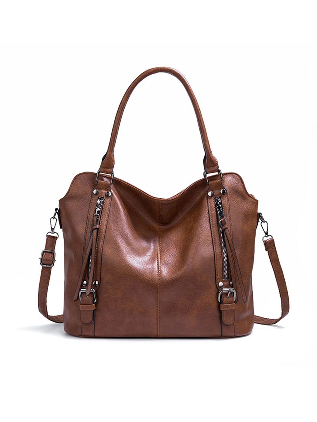 Elegant Large-Capacity Soft Leather Tote Bag