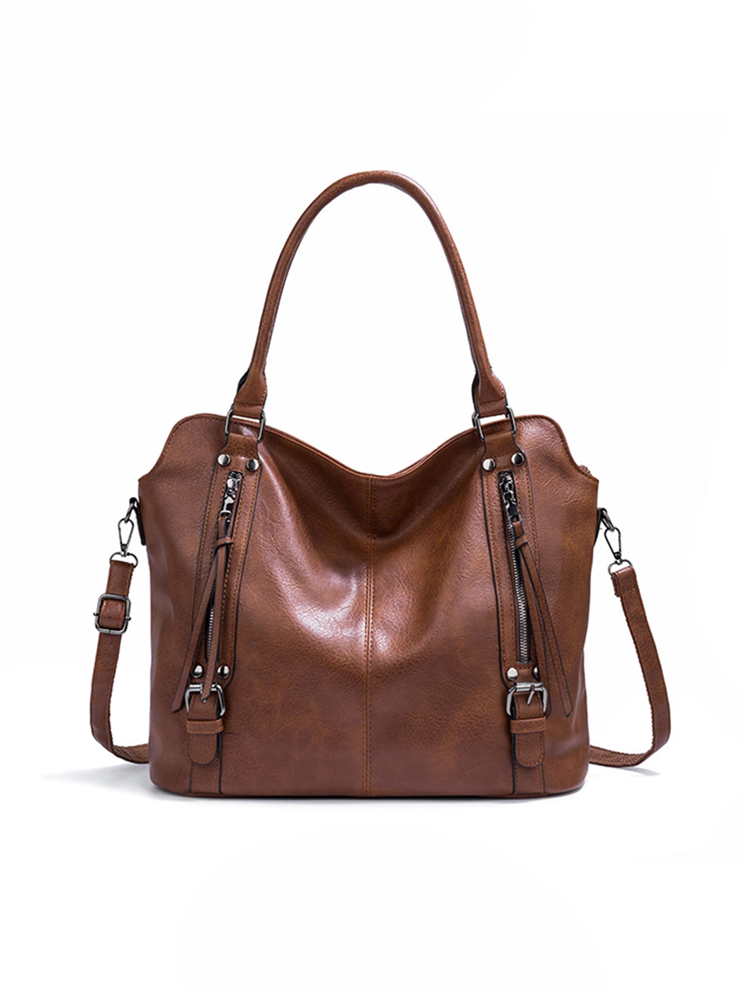 Elegant Large-Capacity Soft Leather Tote Bag
