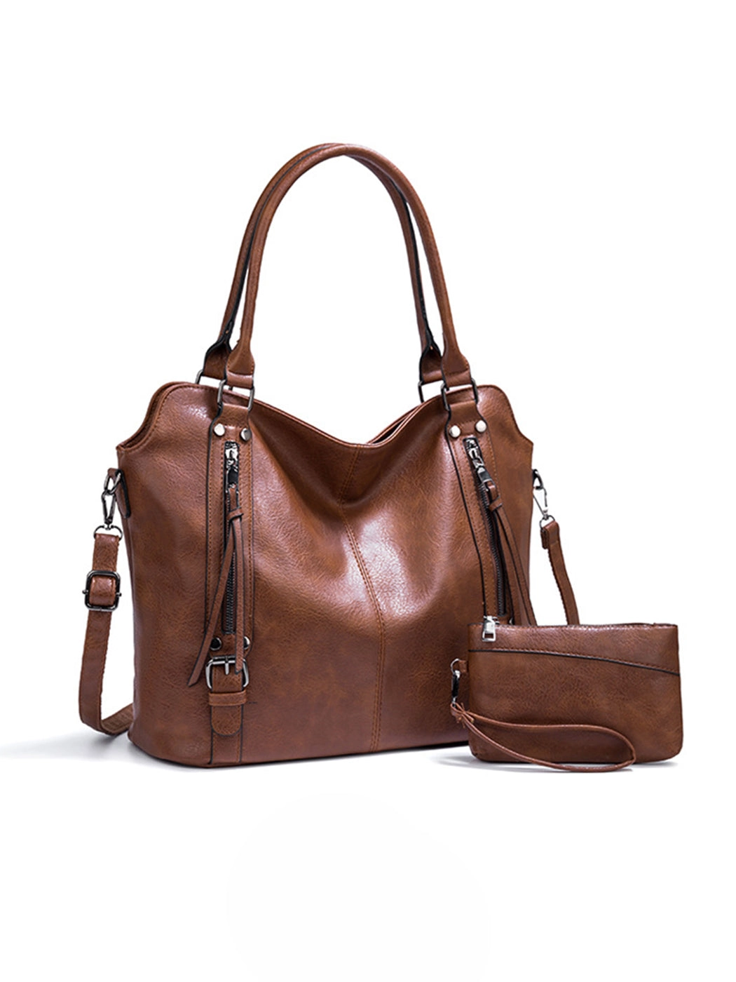 Elegant Large-Capacity Soft Leather Tote Bag
