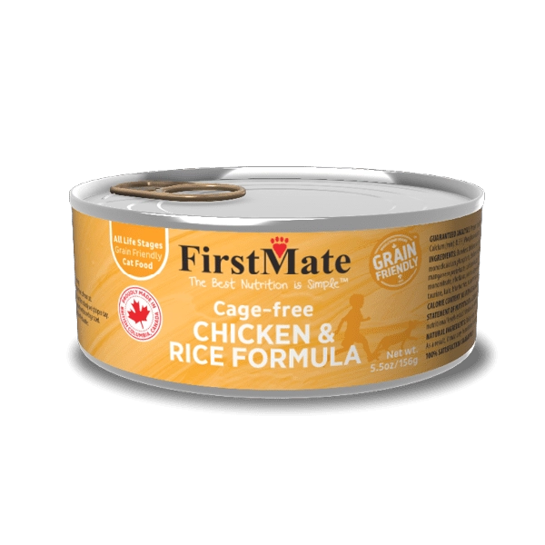 FirstMate Grain Friendly Cage-Free Chicken with Rice Canned Cat Food