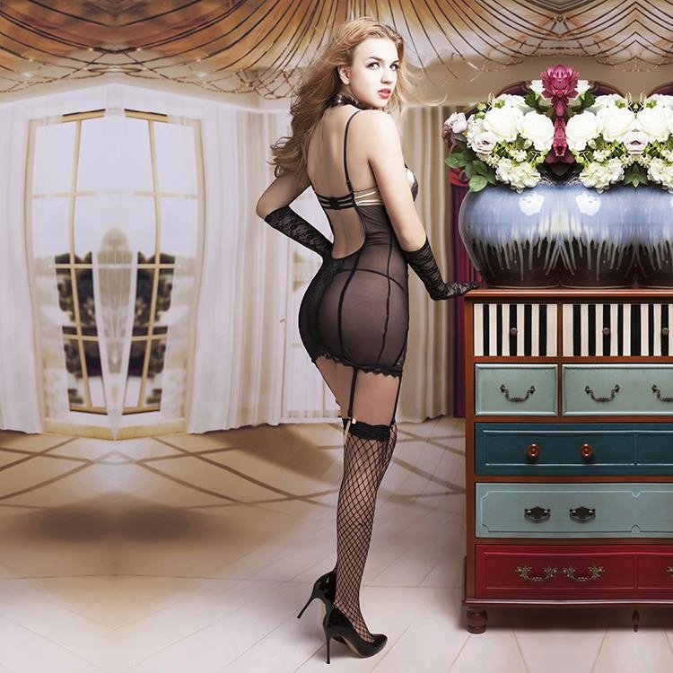 Gartered Chemise Set - One Size