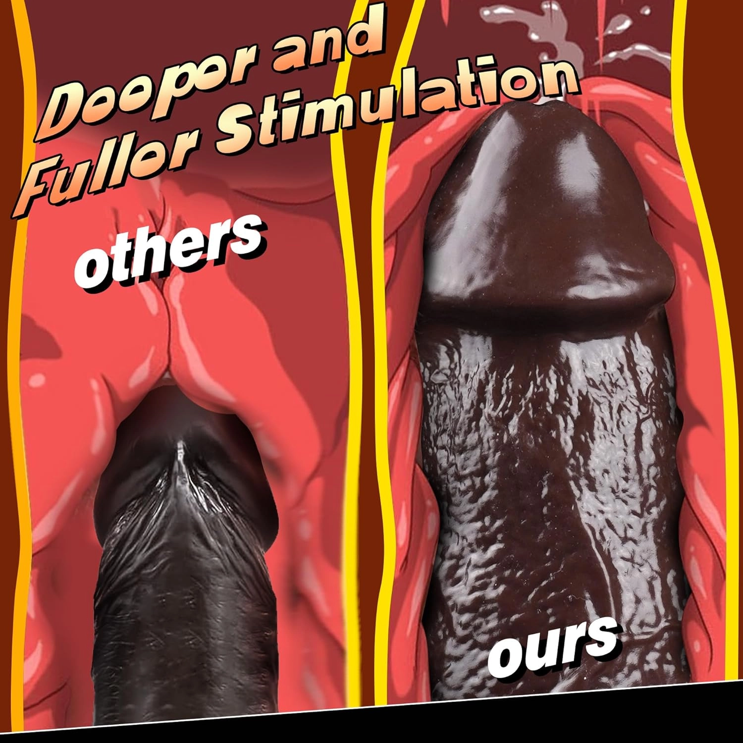 Gavin 2.5 Diameter Big Black Dildo-Laphwing