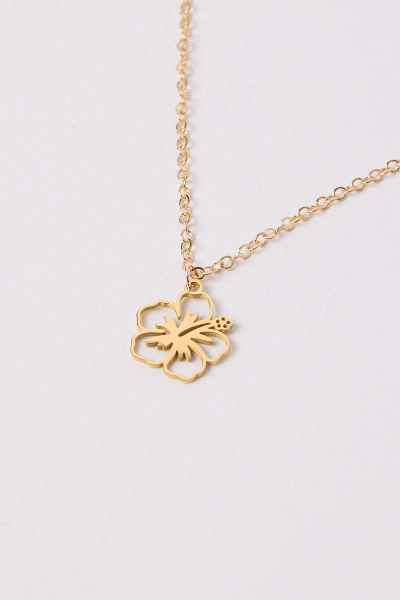 Gold Flower Necklace