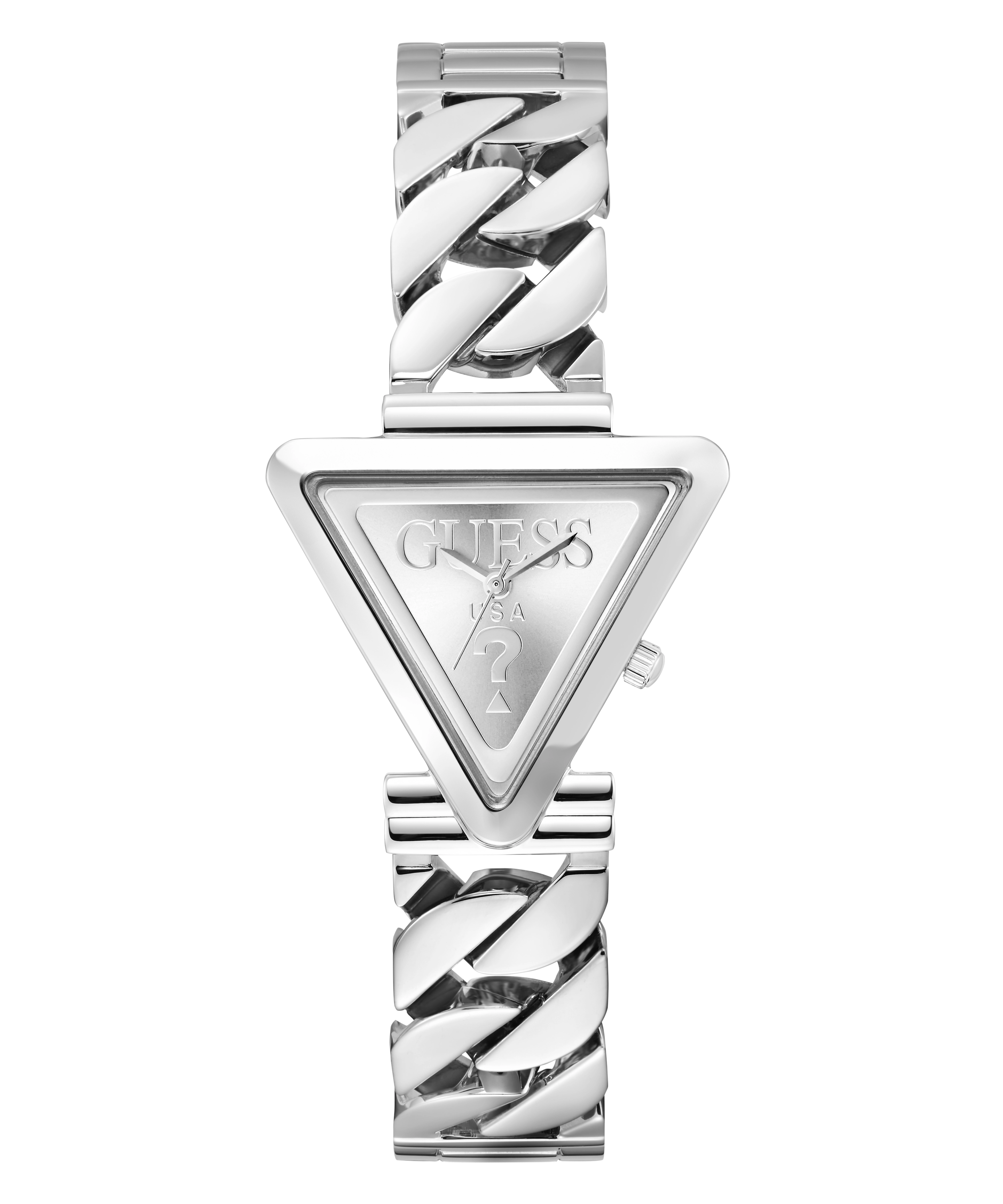 GUESS Ladies Silver Tone Analog Watch