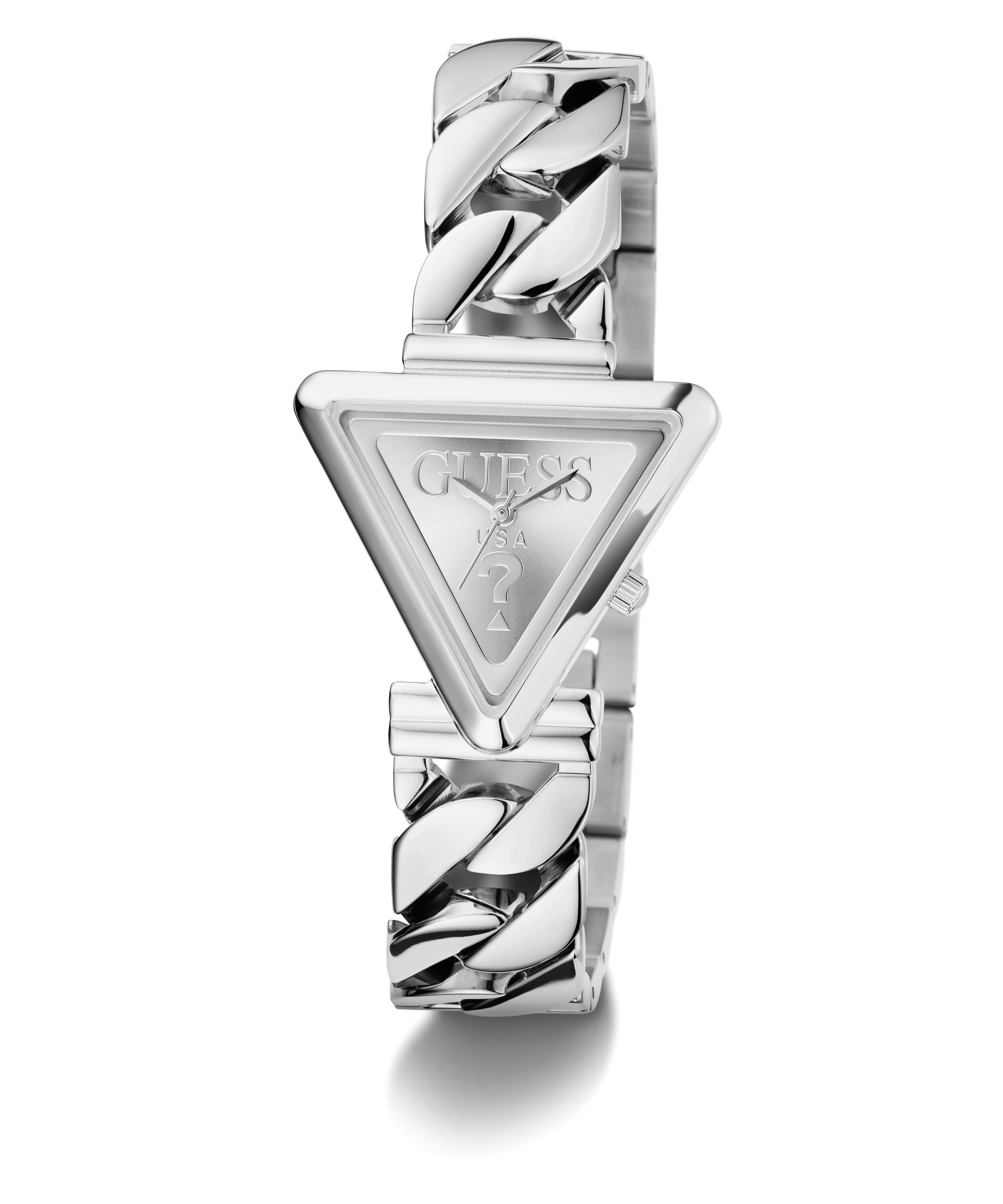 GUESS Ladies Silver Tone Analog Watch