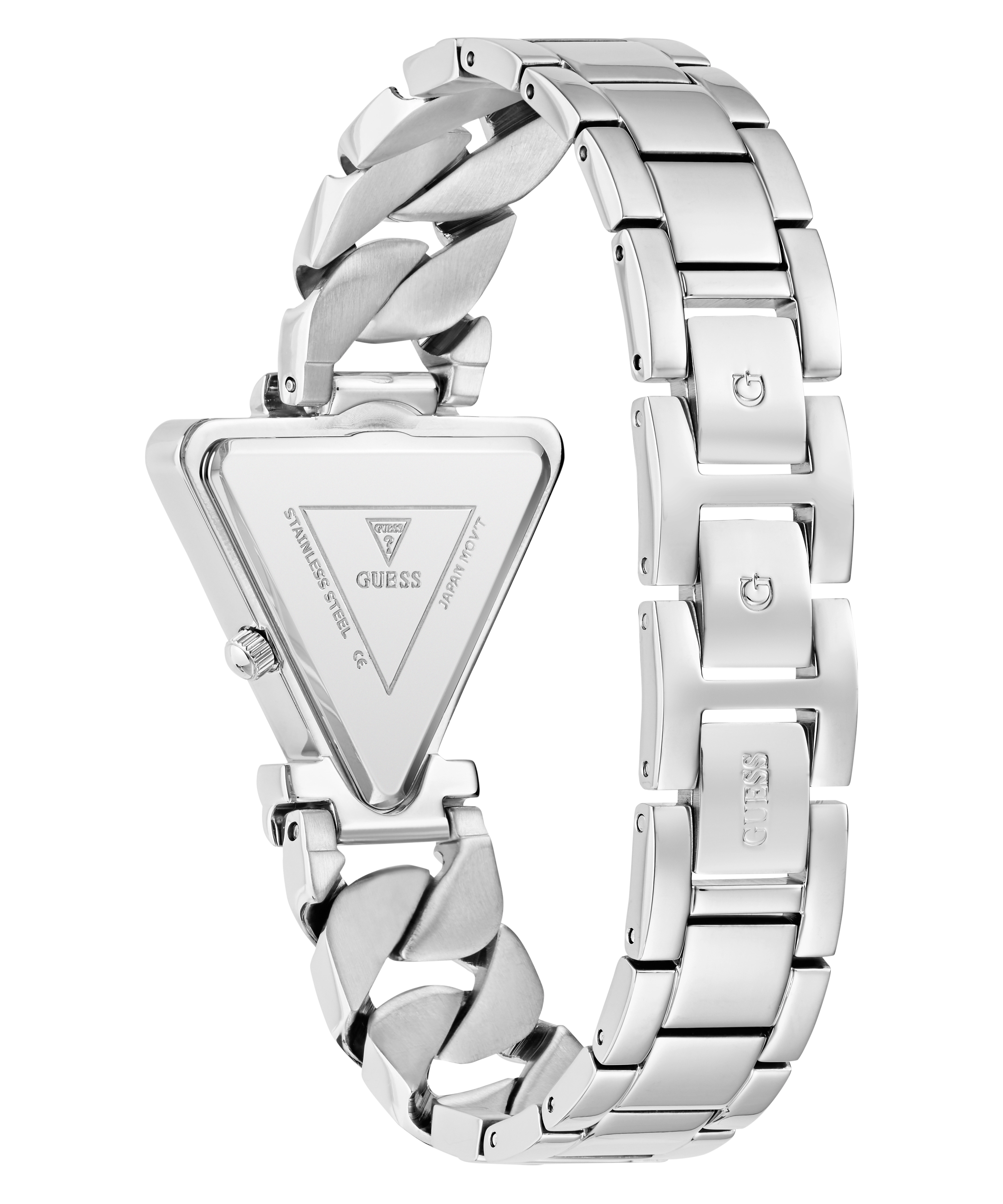 GUESS Ladies Silver Tone Analog Watch