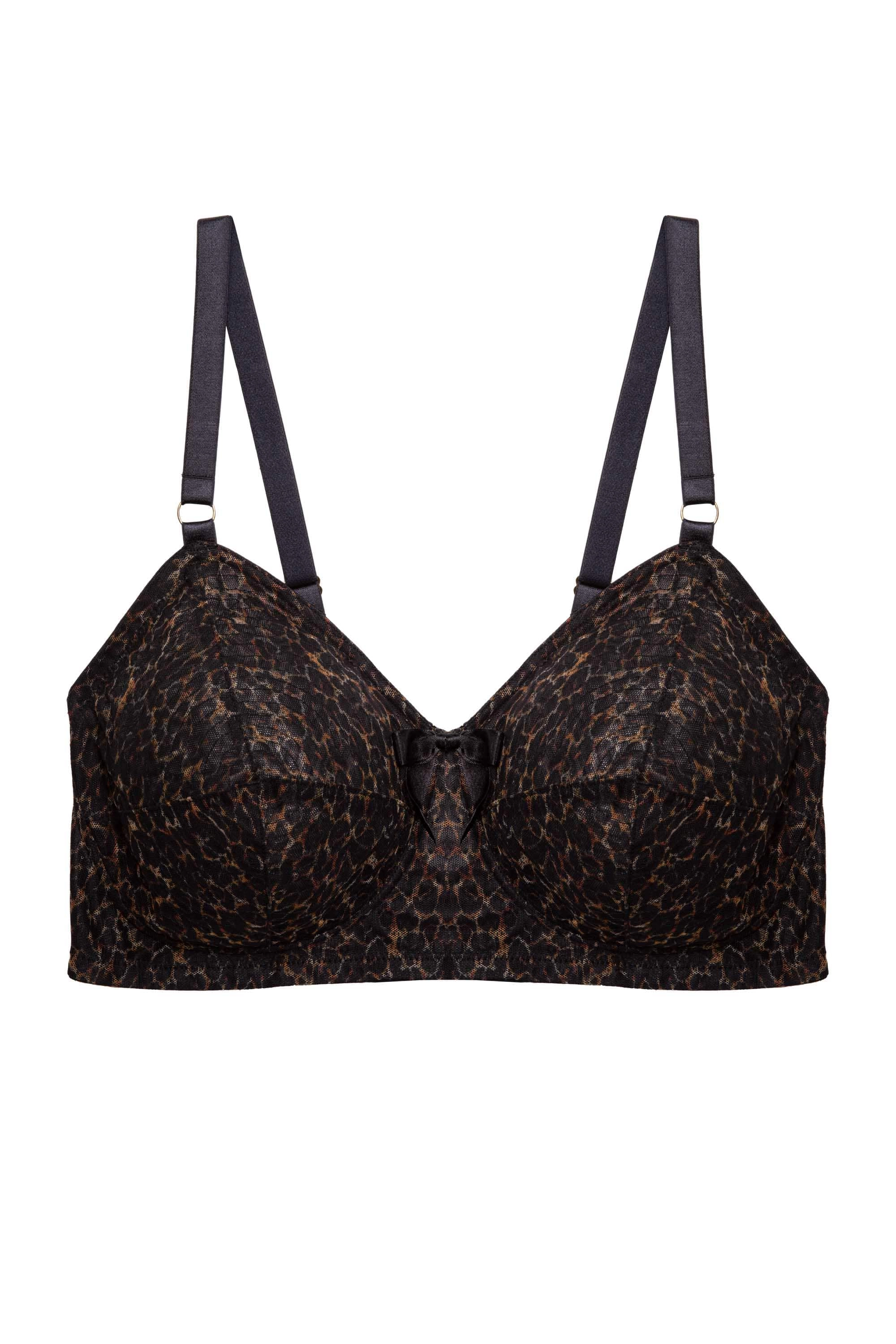 Hazel Leopard Print Bullet Bra