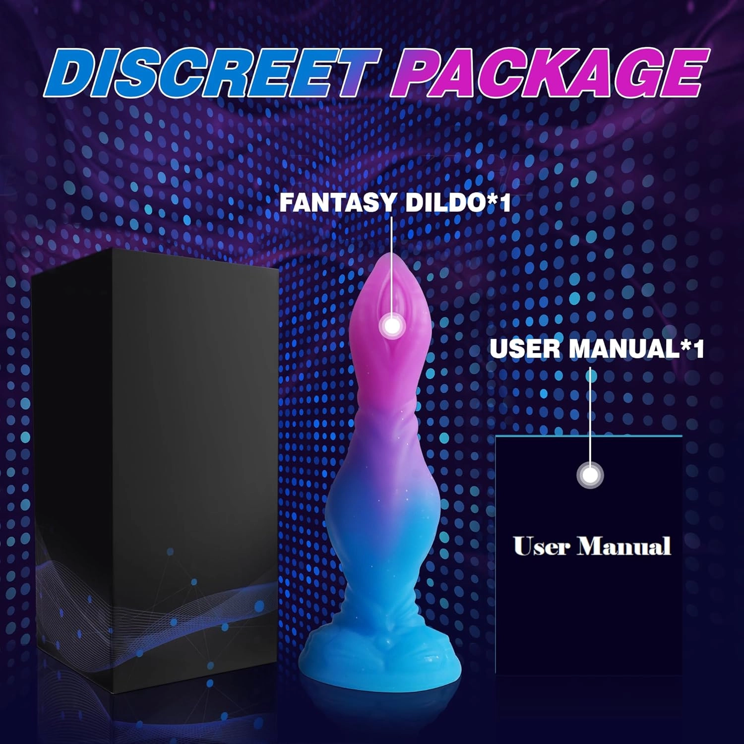 Jenny 8 Fantasy Dildo Monster Dildo with Knot-Laphwing