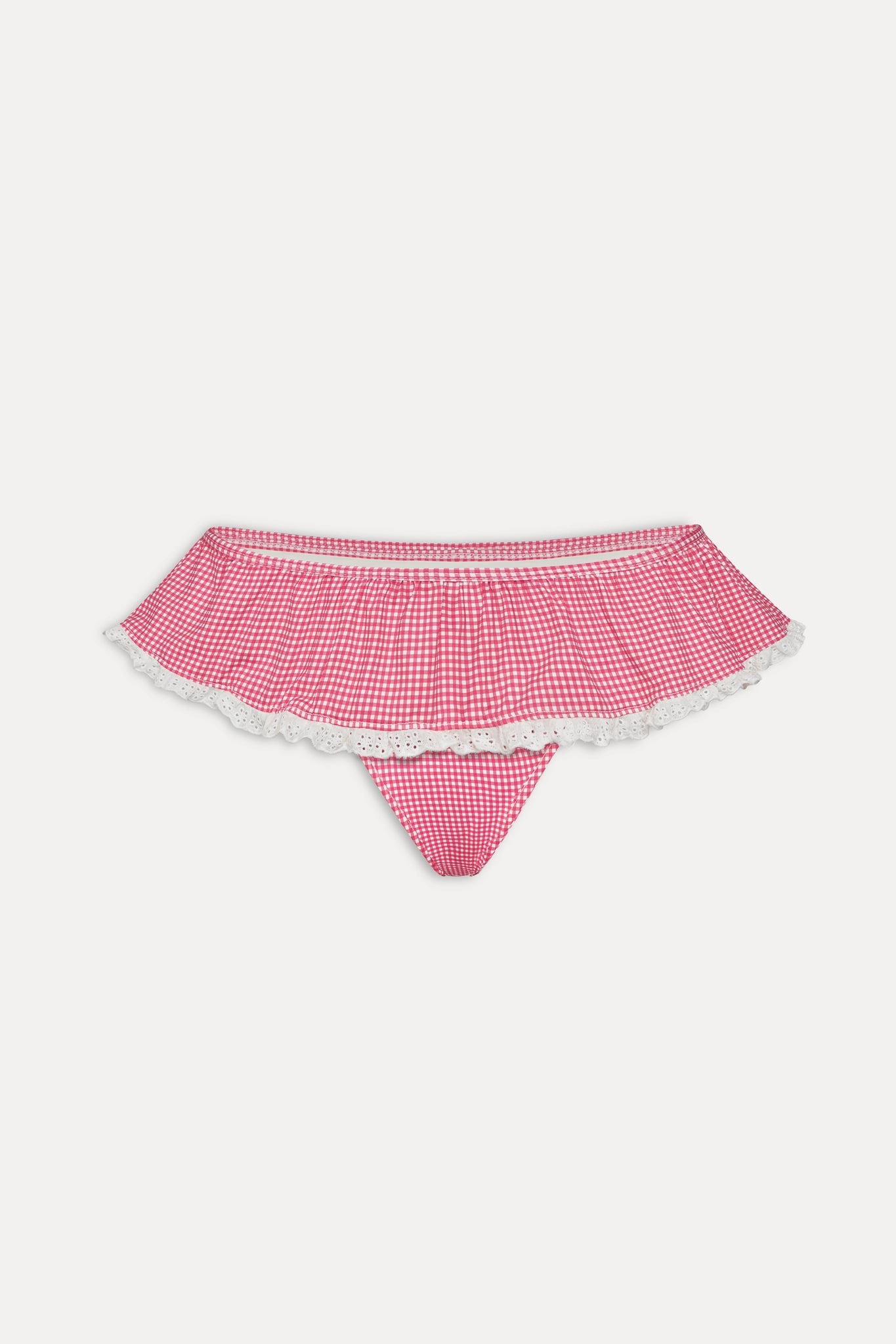 Mercer Swim Skirt - Ladybug Gingham
