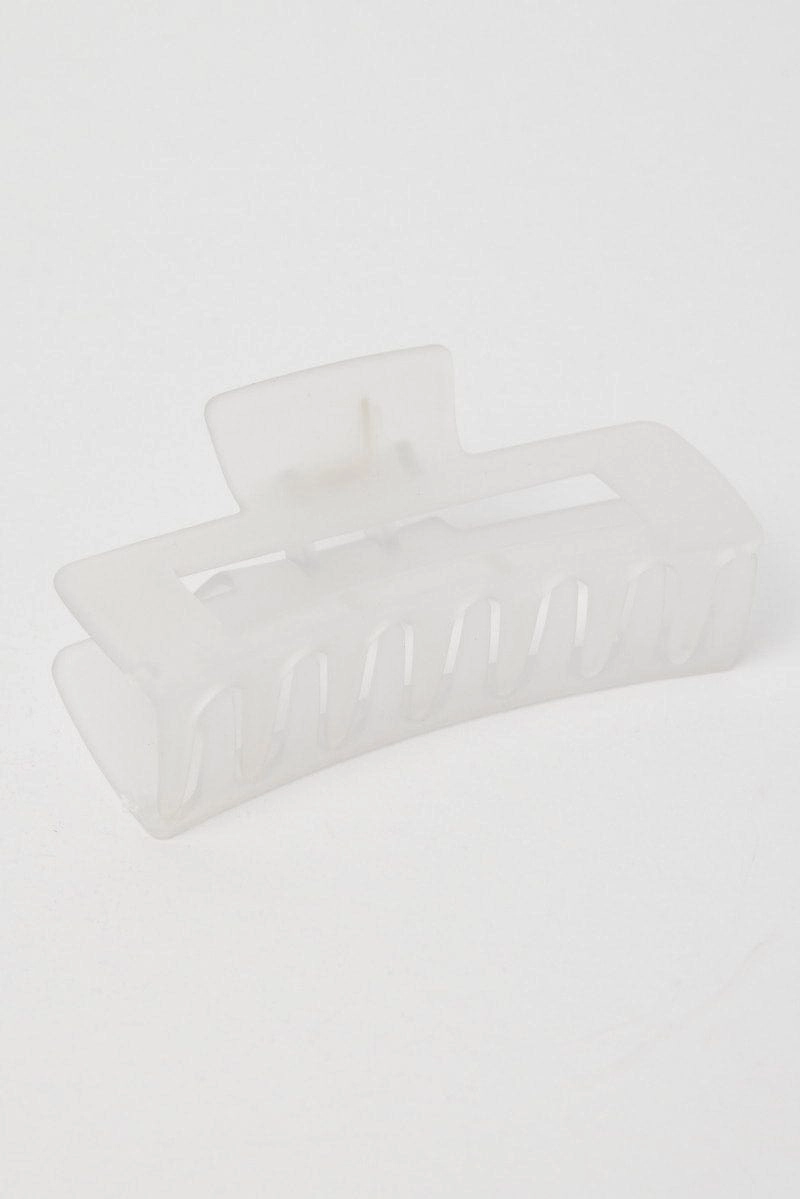 Metallic Rectangle Claw Clip