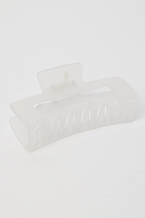 Metallic Rectangle Claw Clip