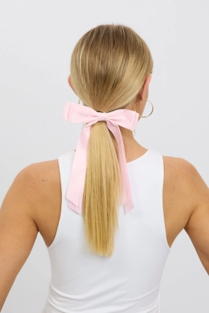 Pink Bow Hair Ties