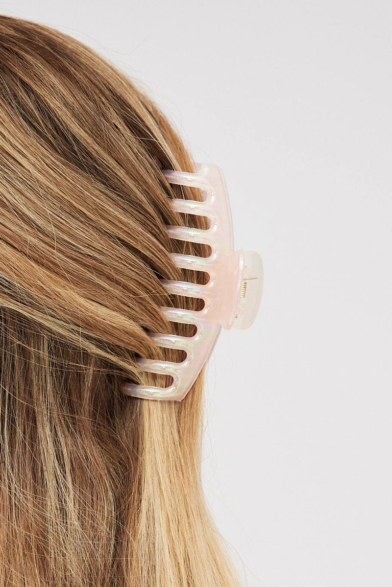 Pink Classic Hair Claw Clip