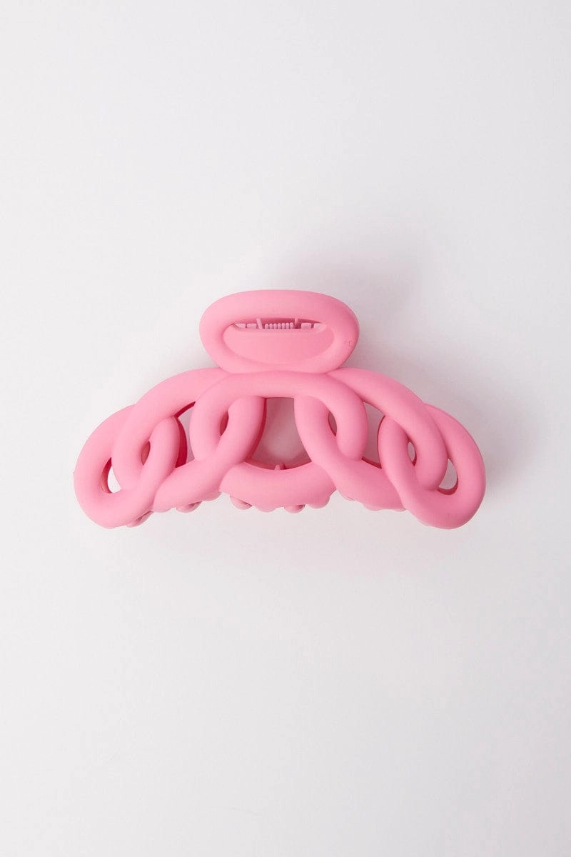 Pink Hair Claw Clip