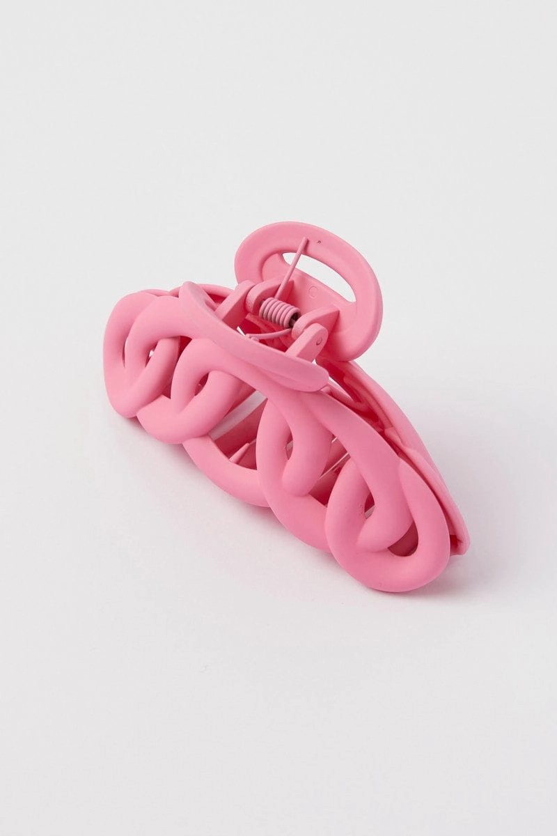 Pink Hair Claw Clip