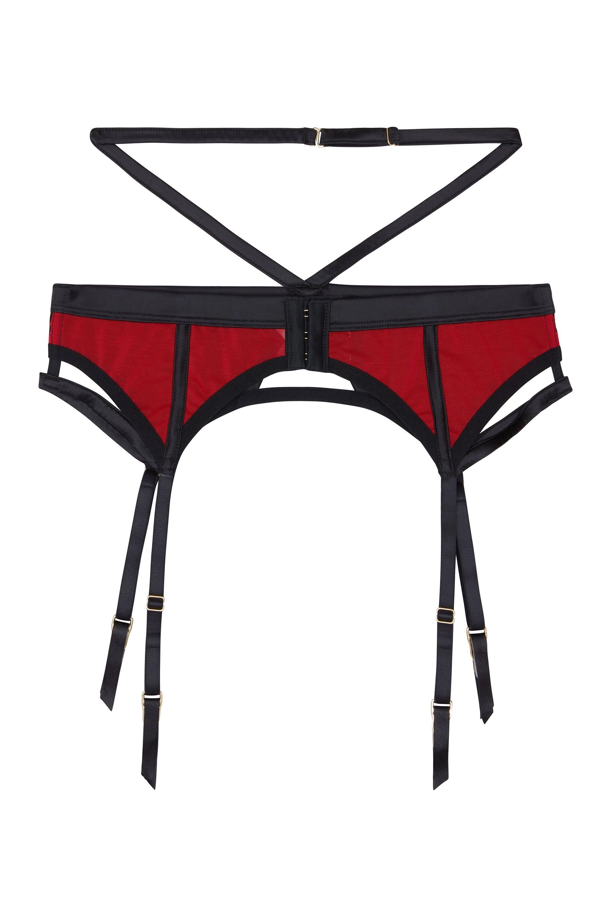 Playful Promises Tasmin Ruby Lace Suspender Belt