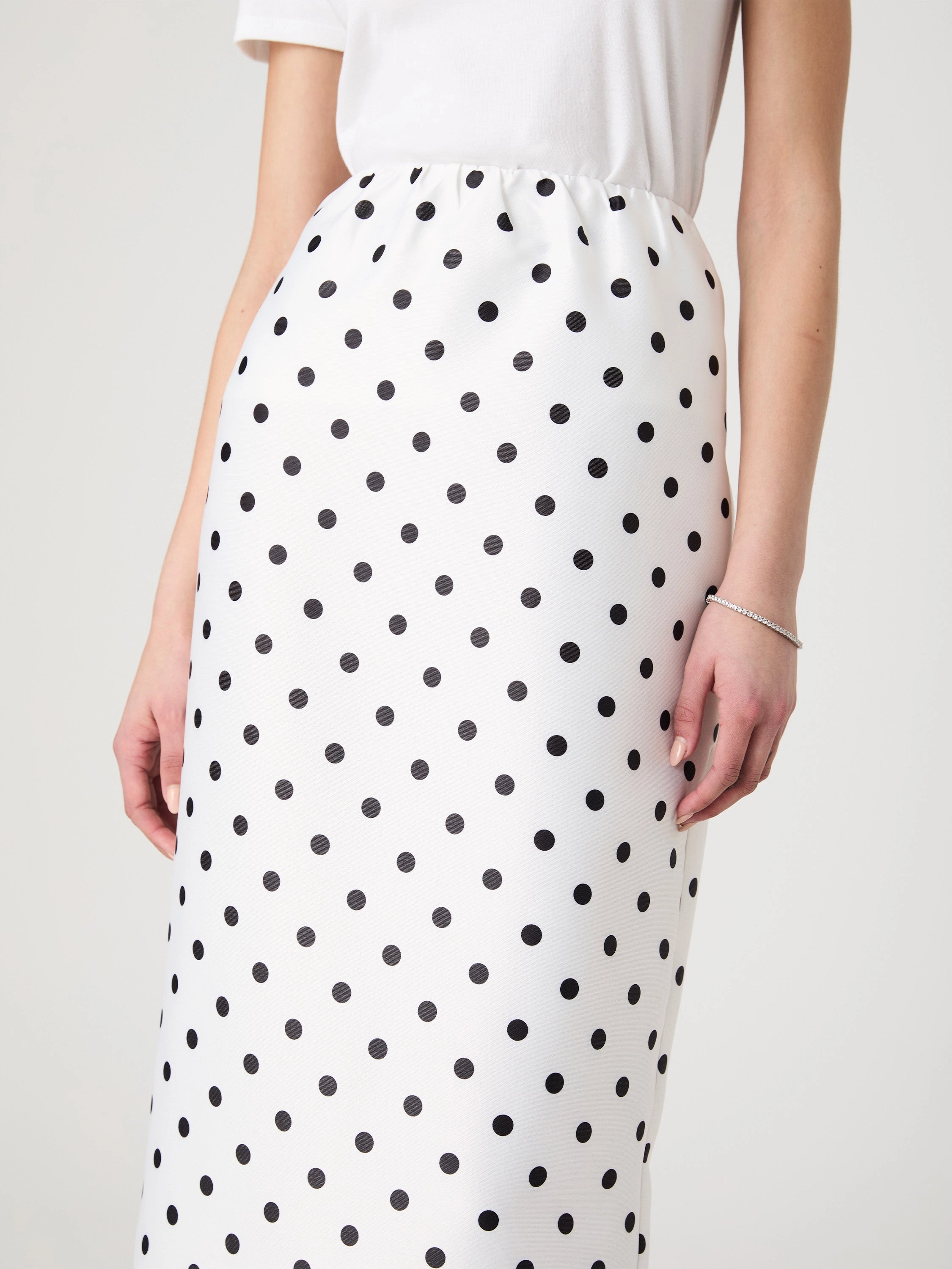 Polka Dot Maxi Skirt