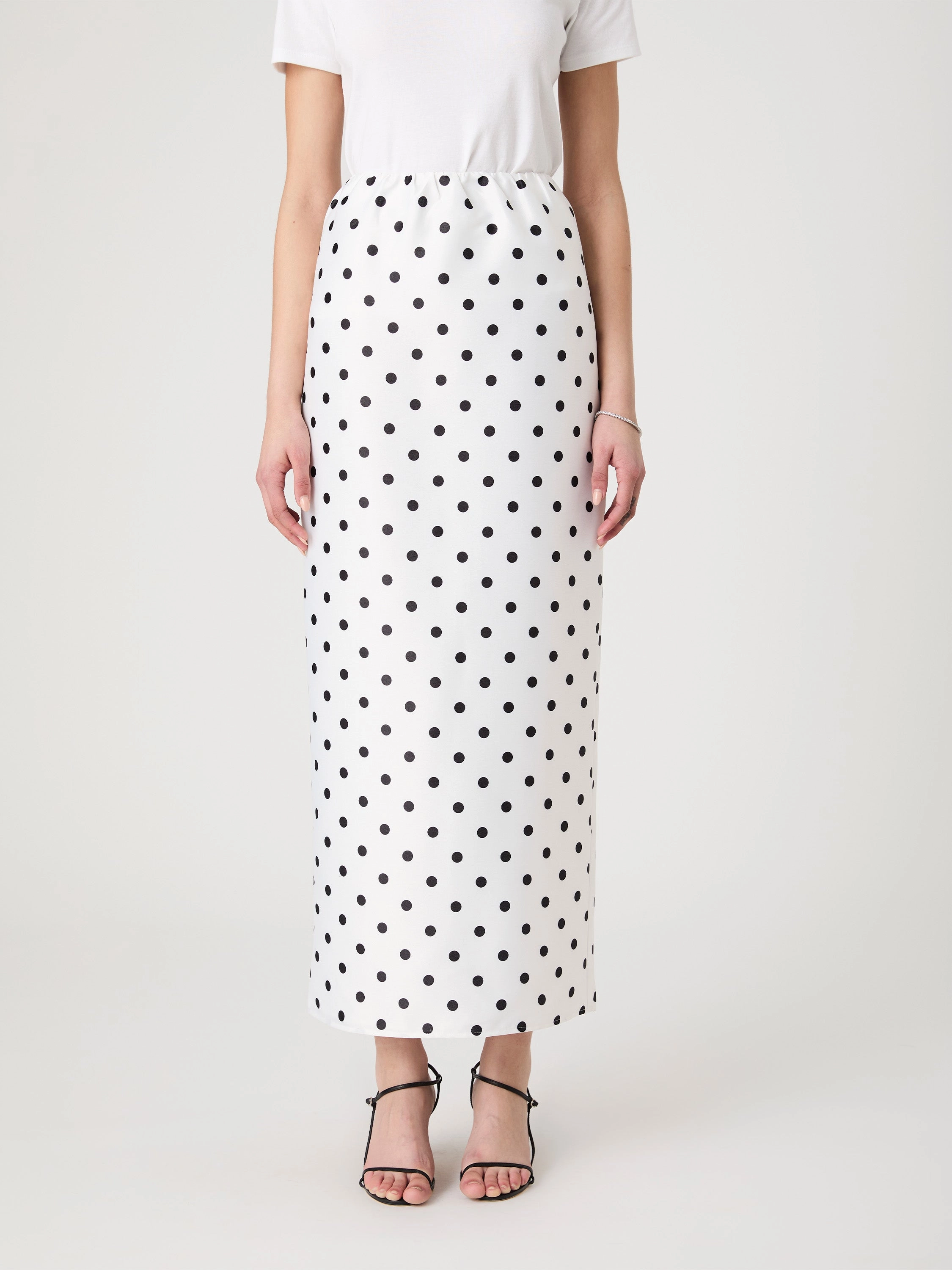 Polka Dot Maxi Skirt