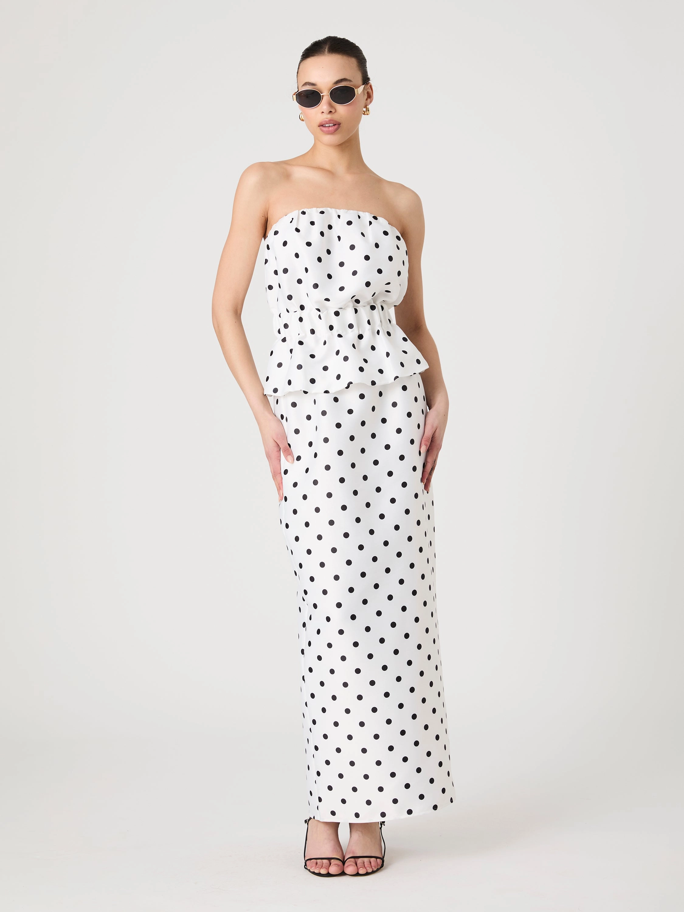 Polka Dot Maxi Skirt