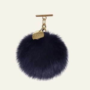 Pompom Tassel | Midnight with Gold hardware