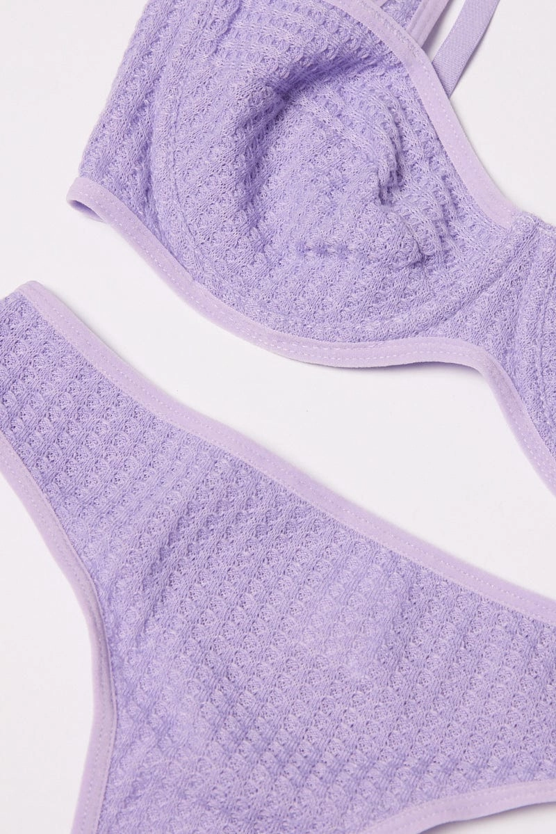 Purple Lingerie Set