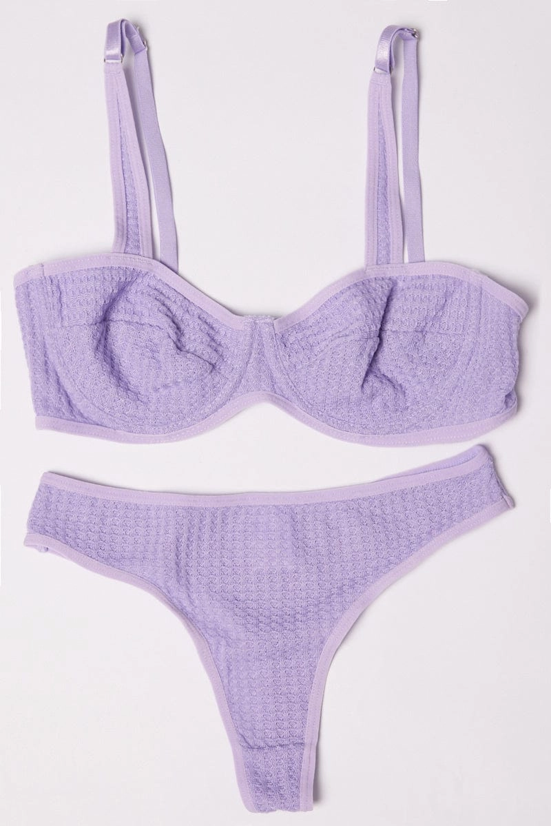 Purple Lingerie Set