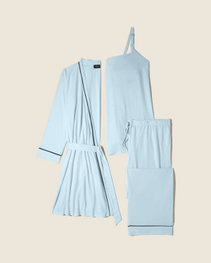 Pyjama D'Allaitement 3 Pièces Avec Peignoir