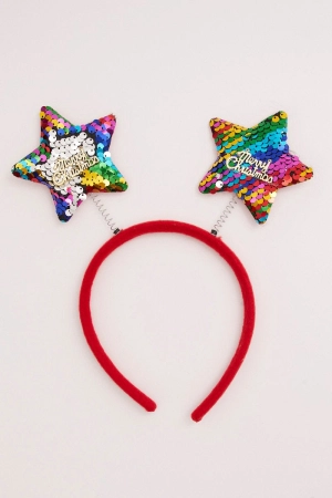 Red Christmas Star Headband