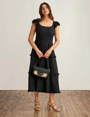 Ruffled Tier Midi Dress - Sale
