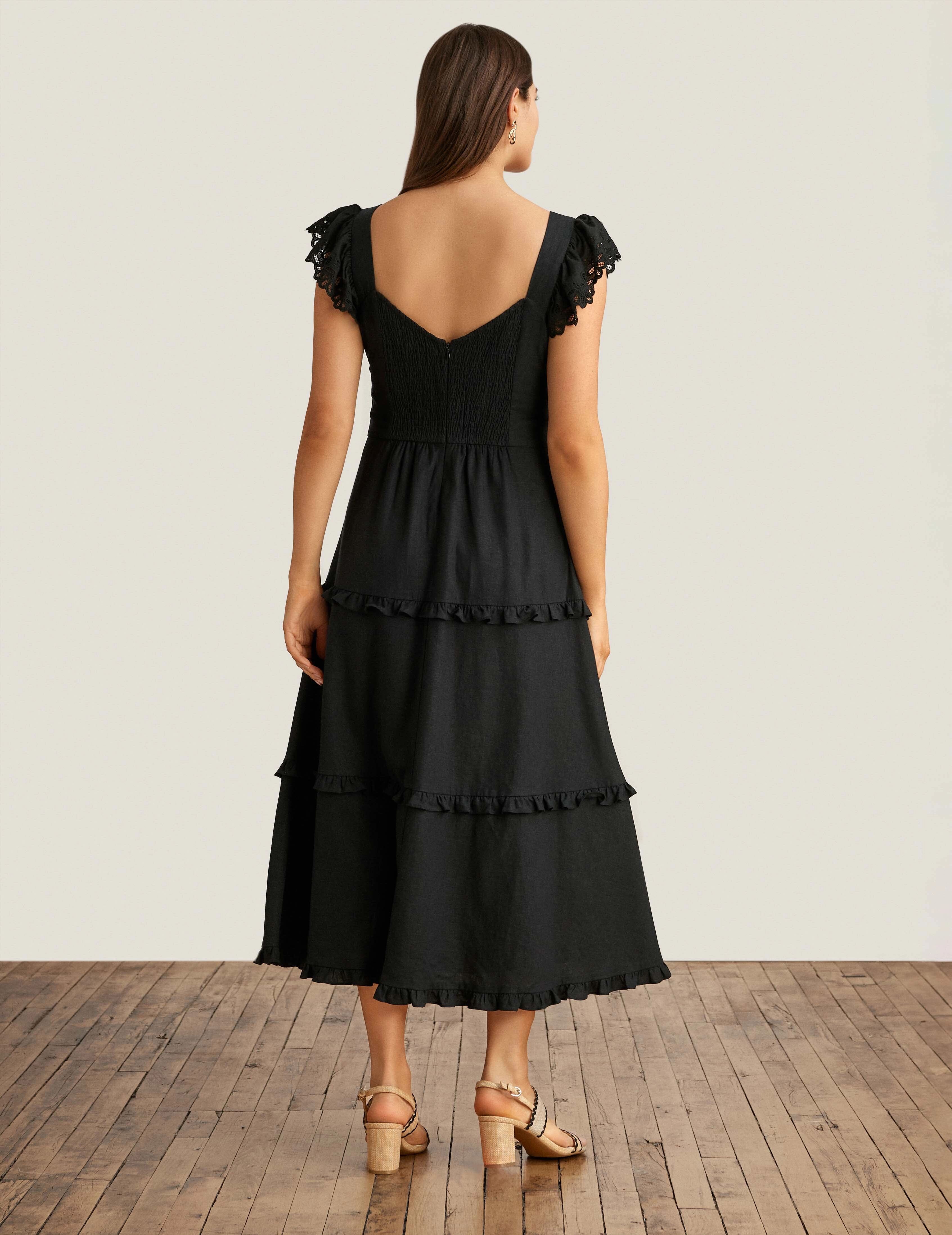 Ruffled Tier Midi Dress - Sale