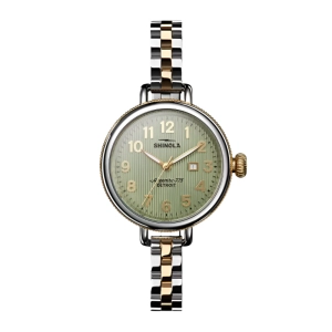 Shinola The Birdy 34mm Two-Tone Quartz Watch