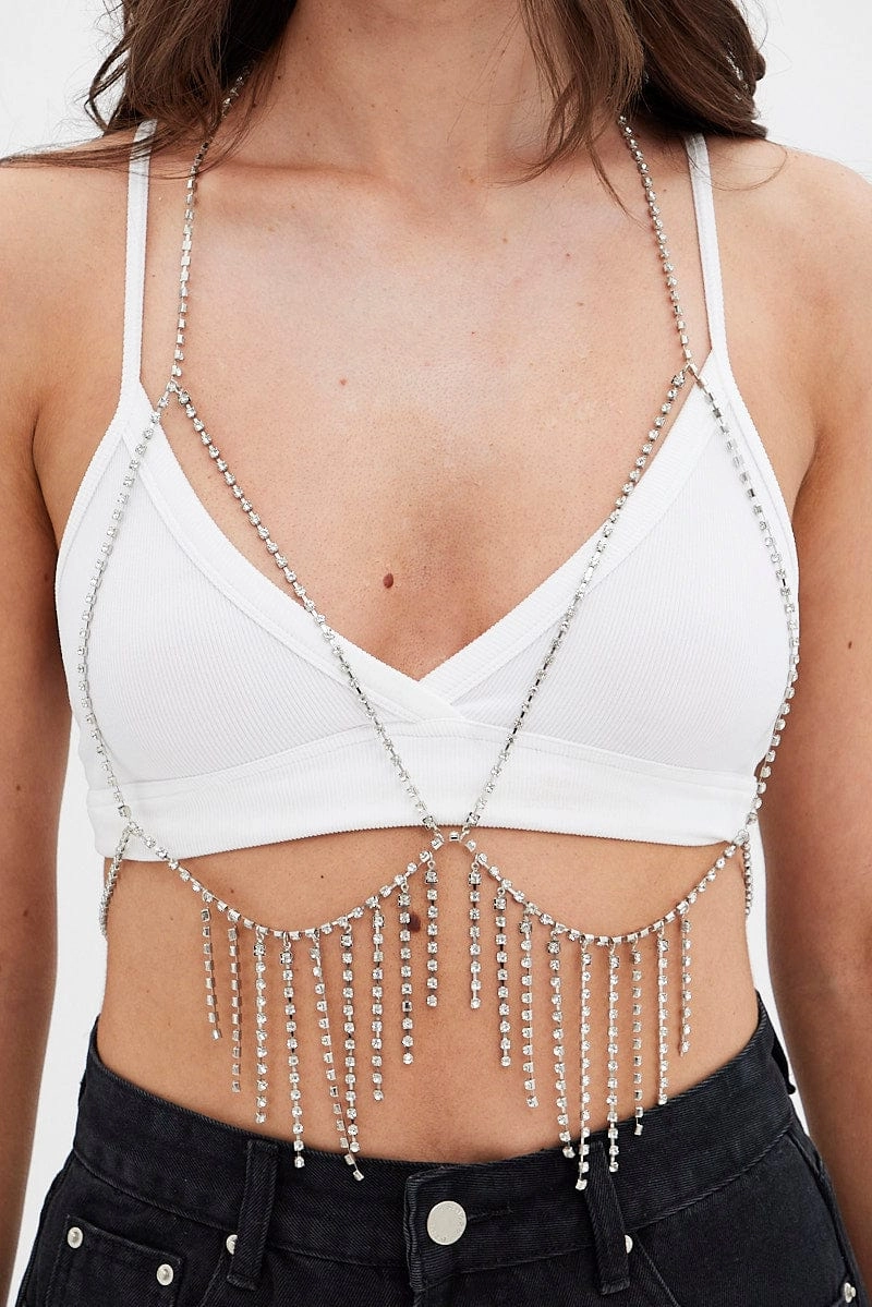 Silver Festival Body Chains