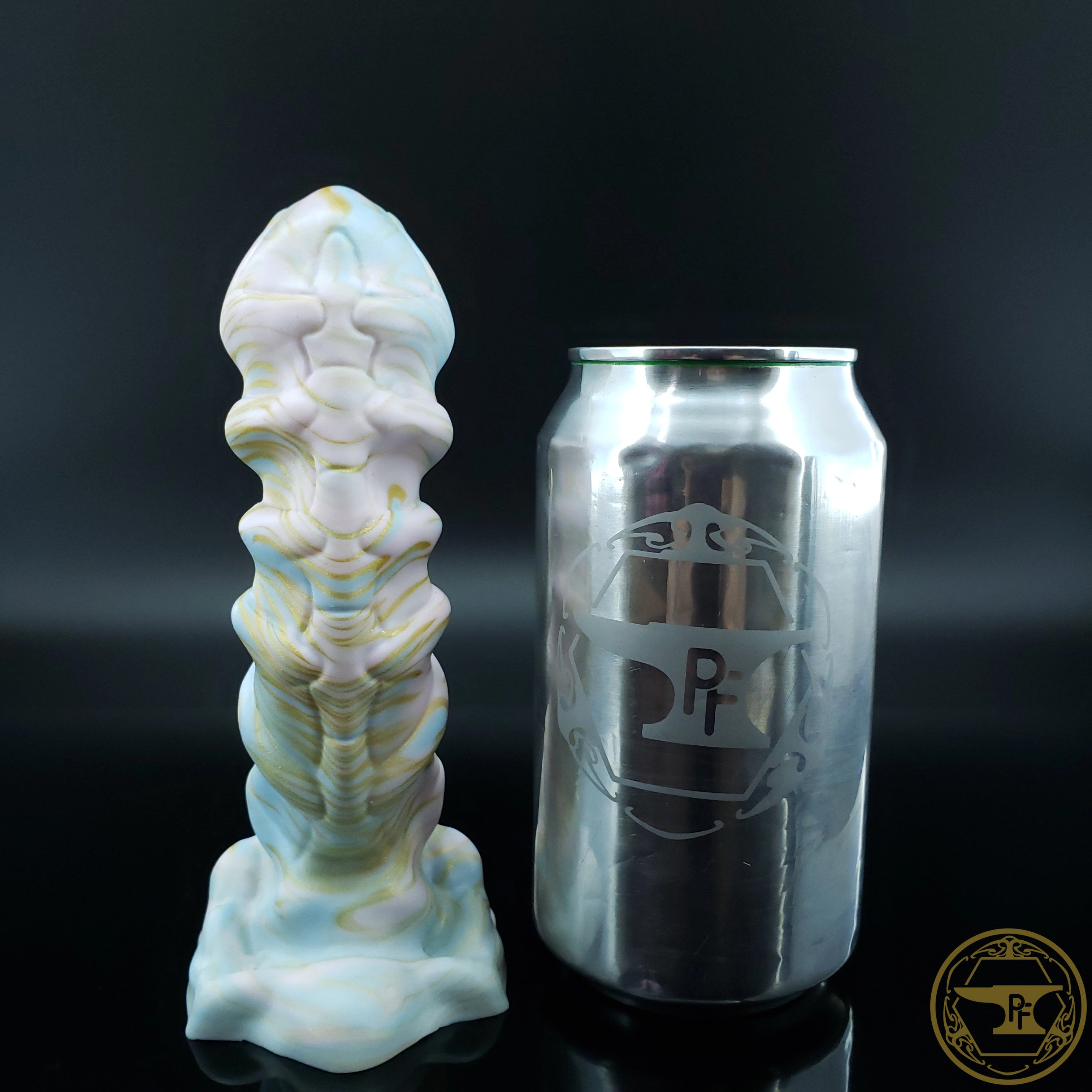 |SOLD OUT| Small Bone Devil, Medium 00-50 Firmness, Gold Pastel Swirls, 5970