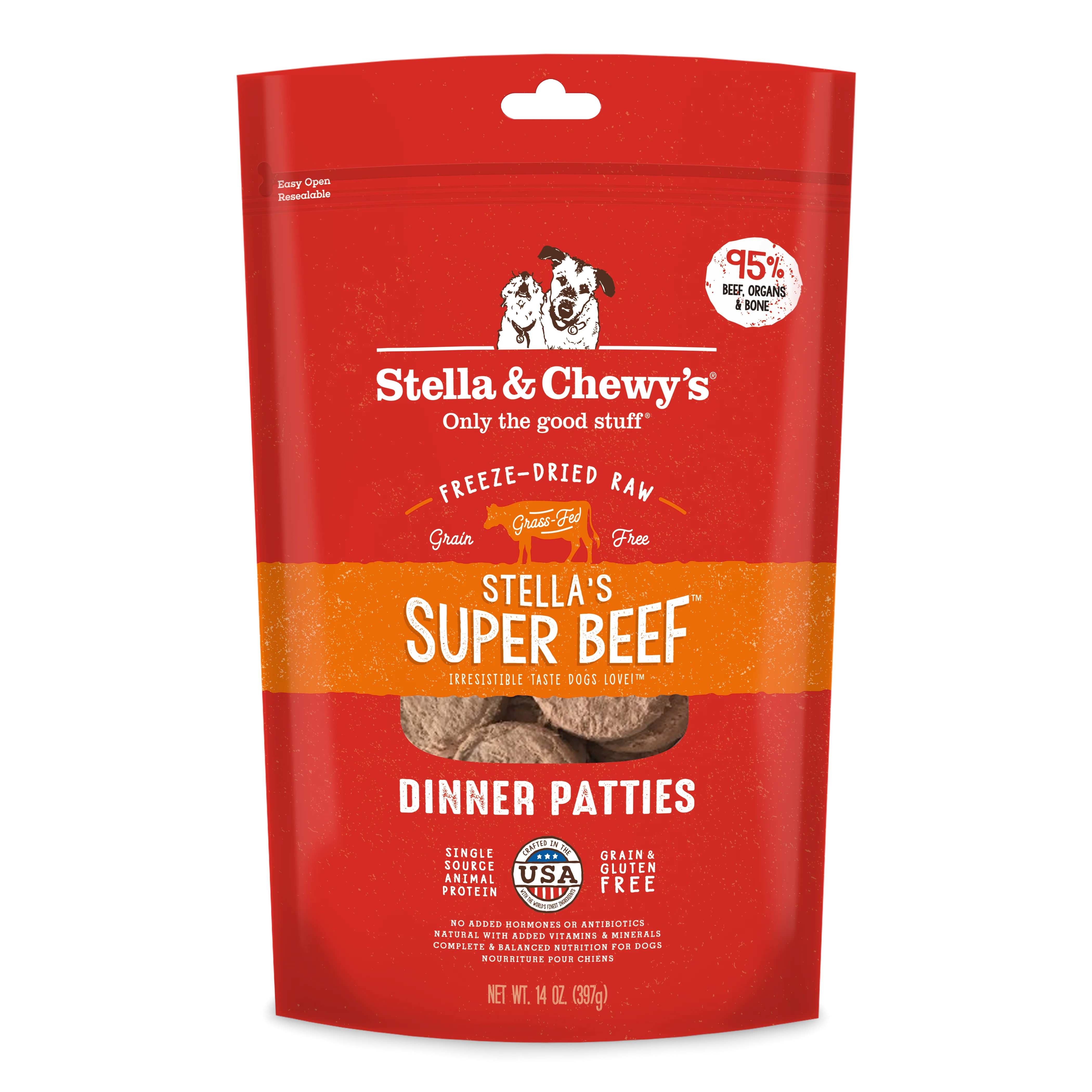 Stella & Chewy's Freeze-Dried Stella's Super Beef Dinner for Dogs