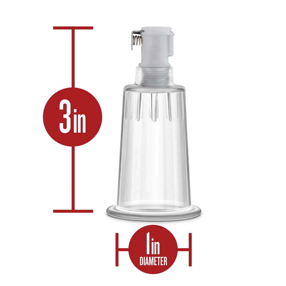 Temptasia By Blush® | Nipple Cylinders Set of 2 Clear Pump